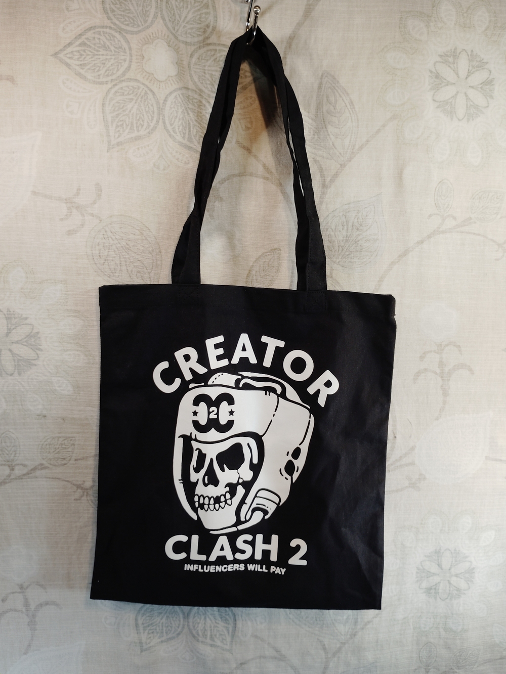 Creator Clash 2 Black Graphic Shoulder Tote